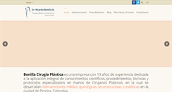 Desktop Screenshot of bonillacirugiaplastica.com