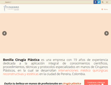 Tablet Screenshot of bonillacirugiaplastica.com